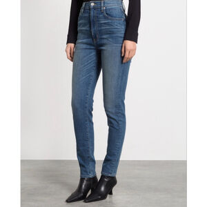 NWT SLVRLAKE Beatnik blue skinny jeans with a distressed effect SZ 25